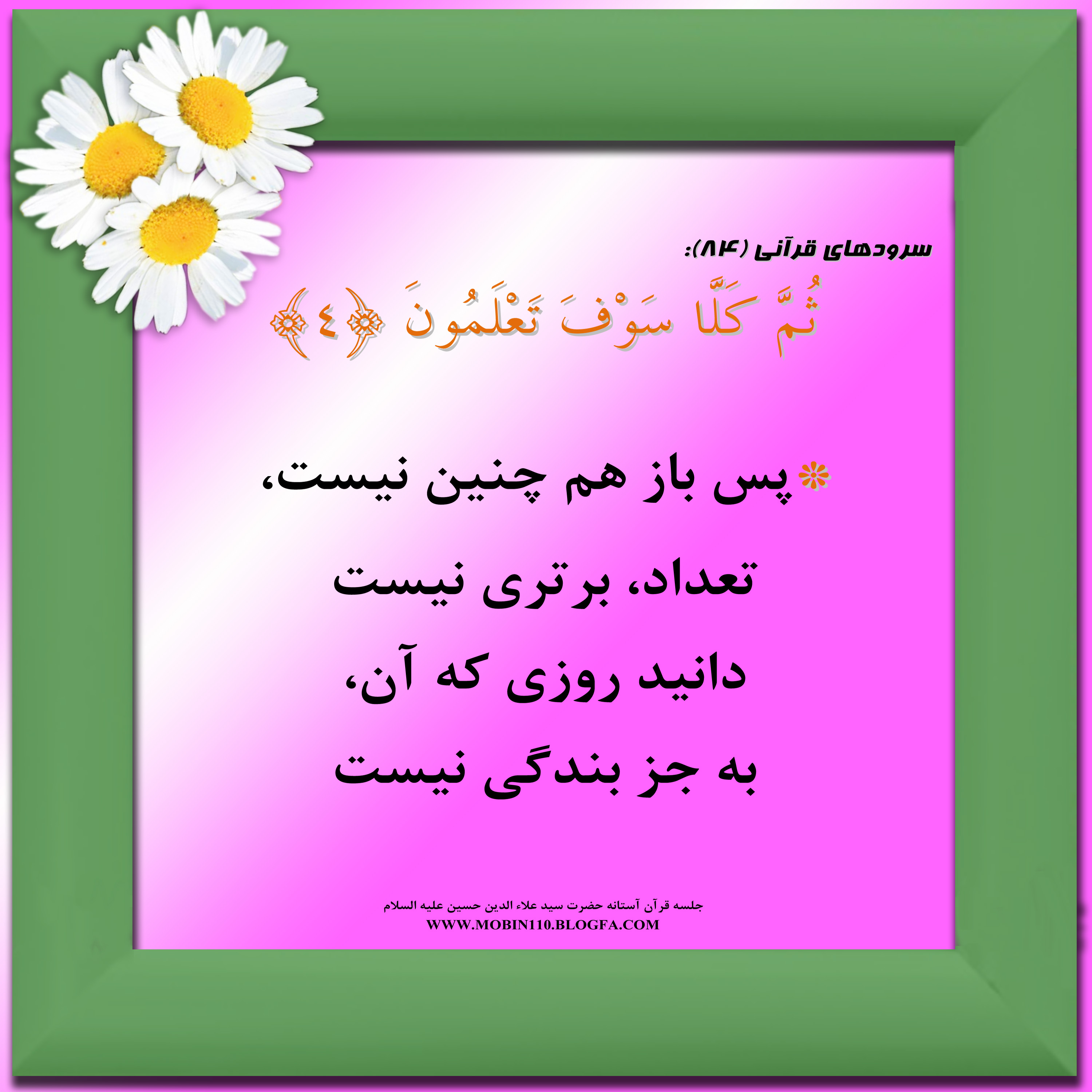 سوره مبارکه تکاثر