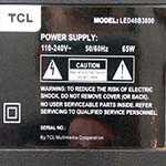 LED40B3800 | TCL | تعمیرات | تلوزیون | ورامین