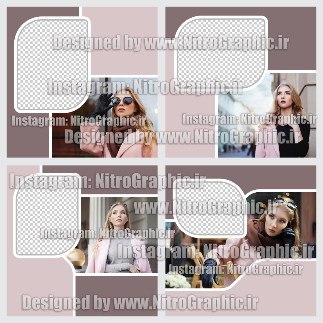 طرح پست اینستاگرام قالب های زیبا قالبهای کاربردی طرحهای گرافیکی فروشگاه لباس زنانه پوشاک بانوان خانم ها لباسهای دخترونه  دخترانه