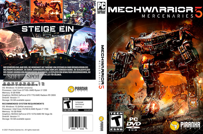 MechWarrior 5 Mercenaries Cover