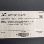 LT-40Z20 | JVC | تعمیرات | تلویزیون | بکلایت