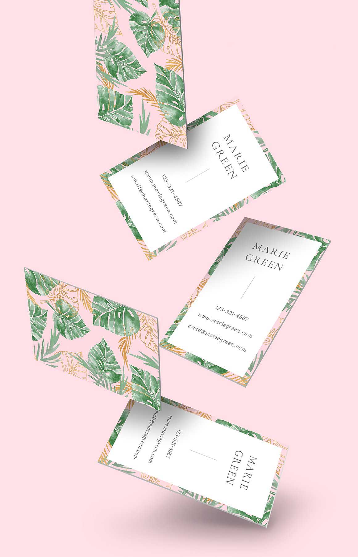 marie business card template 3