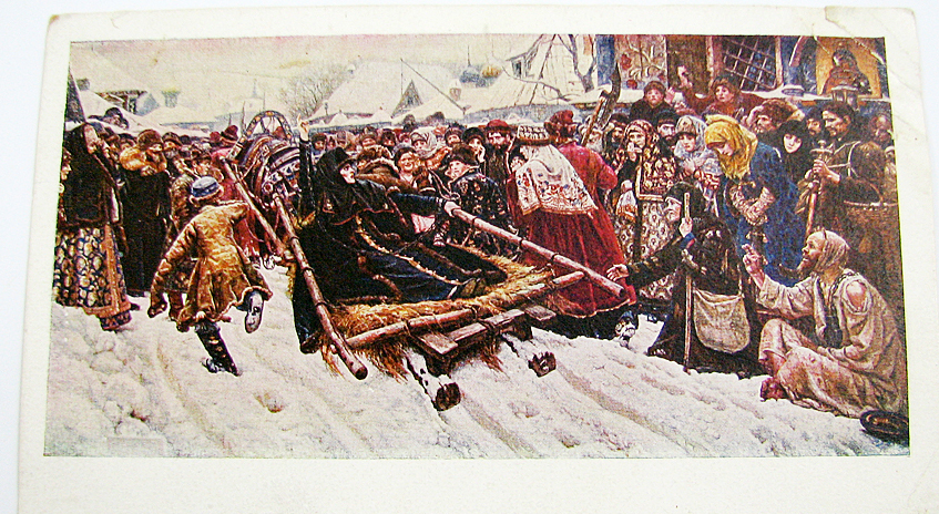 کارت پستال قدیمی مربوط به کشور روسیه مربوط به سال 1928